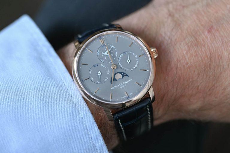 Frederique Constant Slimline Perpetual Calendar Manufacture Grey Dial 12