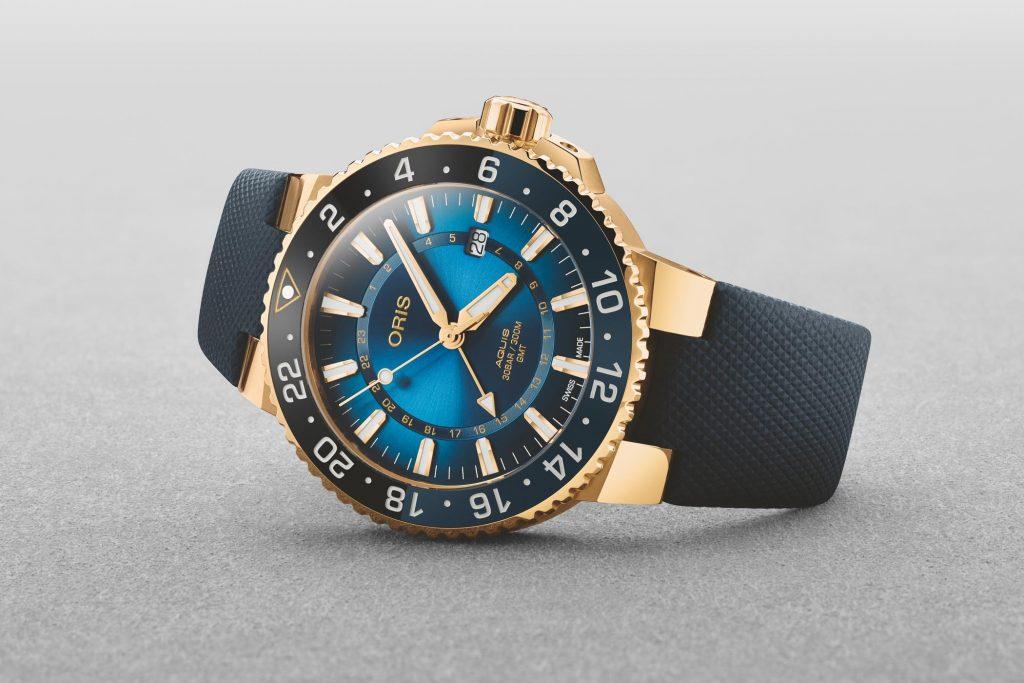 Oris Carysfort Reef Limited Edition Aquis GMT Yellow Gold 1 Oris Carysfort Reef Limited Edition Aquis GMT Yellow Gold 1
