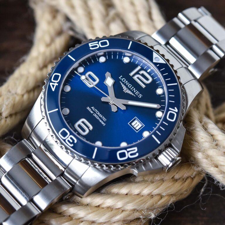 Longines HydroConquest 43mm blue dial ceramic bezel L3.782.4.96.6 review 5