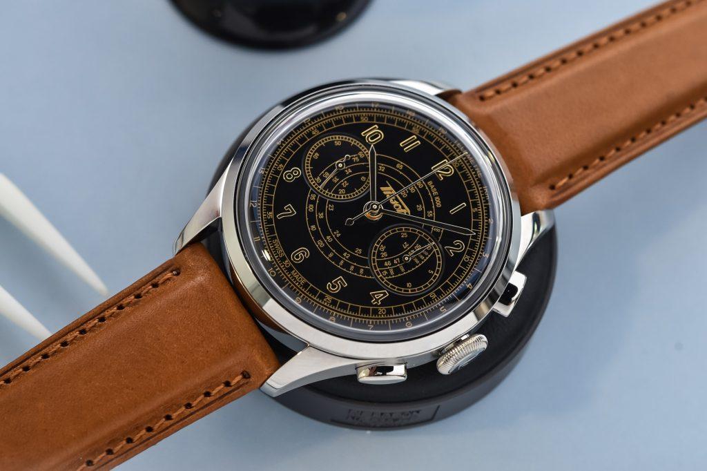 Tissot Telemeter 1938 Chronograph hands on T142.462.16.052.00 2 Tissot Telemeter 1938: Vintageul întâlnește modernul