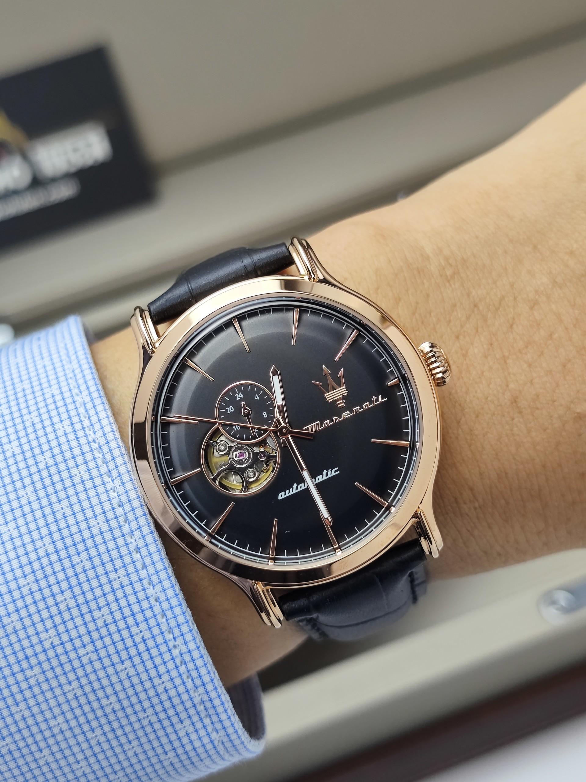 dong ho nam maserati tu dong day da epoca r8821118009 donghotulen len tay