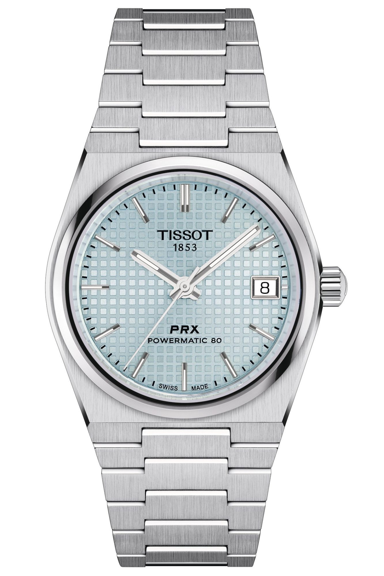 Ultra-cool Tissot PRX Powermatic 80 Ice-Blue, acum si în varianta de 35mm