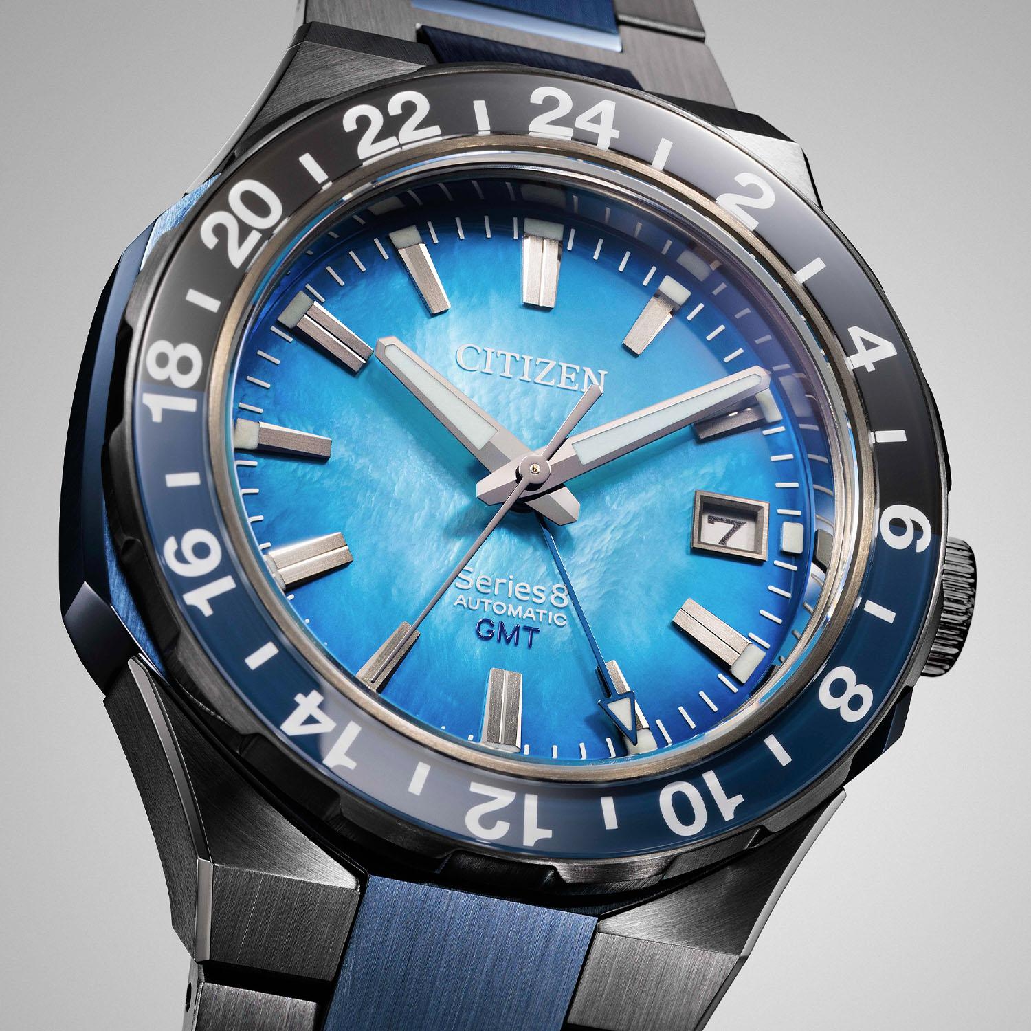 Citizen Series 8 880 Mechcanical GMT Limited Edition mother of pearl NB6036 52N 4 Citizen Series 8 Mechanical GMT