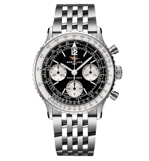Breitling Navitimer B09 Chronograph 41 Black Dial Steel Soldier RGB e1792675064829 Breitling Navitimer B09 Chronograph 41 AB0950211B1A1 soldier image