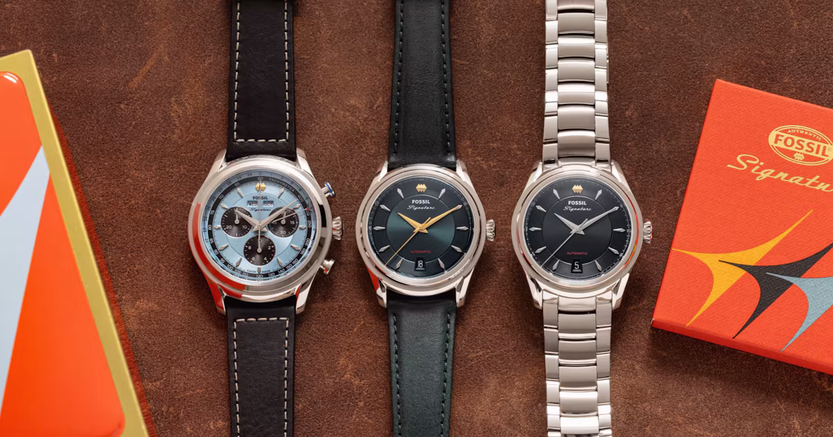 Fossil Cms webheroupdate Final In Partnership - Dialed In: Swiss-Made, Mid-Century Inspired: Meet the Fossil Signature CS-1