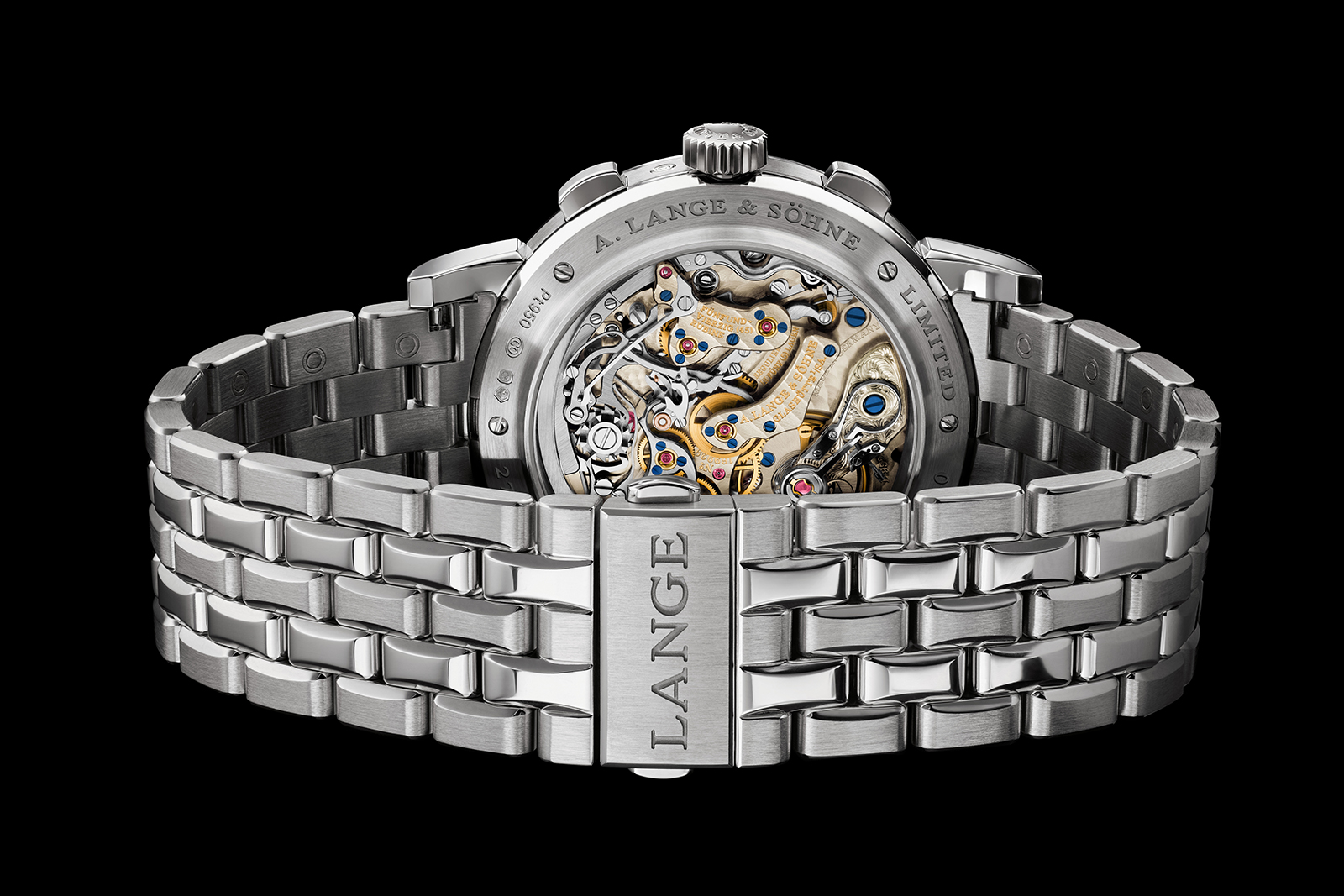 Lange Datograph Perpetual diamonds bracelet clasp Lange Datograph Perpetual diamonds bracelet clasp