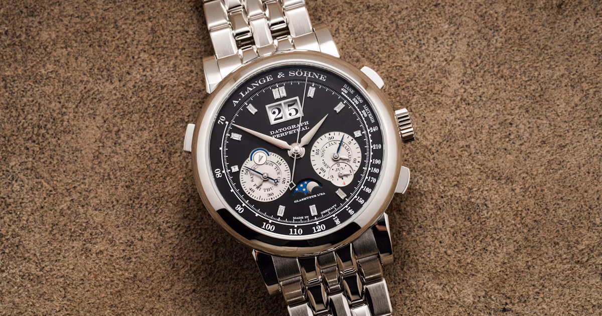 tan2h lange datograph perpetual diamonds 05088 header Introducing: The A. Lange & Söhne Datograph Perpetual In Platinum With Bracelet (Live Pics)